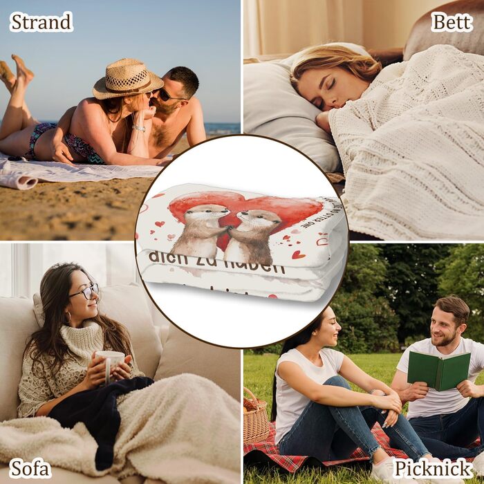 Подарунки на День святого Валентина для неї, подарунок на день народження для дівчини - Ультрам&39яка ковдра, подарунок для найкращої подруги, подарунки на день народження для дівчини 157 x 132 см