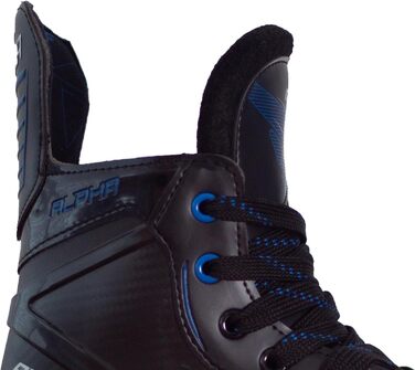Ковзани Alpha GRAF для дорослих, людей похилого віку, для відпочинку, хокею, чорно-сині, унісекс, розмір 43