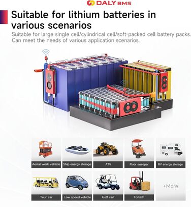 З модулем WiFi та платою захисту зв&39язку CAN 485 для літієвої акумуляторної батареї LiFePO4 (16S 48V Smart BMSRS485CANWiFi модуль, 200A) LiFePO4 16S 48V 200A, 16S BMS 48V