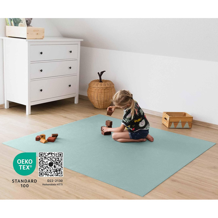 Протиковзкий килимок для повзання Килимки Oeko-Tex Грати в Mat Baby Розмір 120х120см (120х120 см (1 упаковка), слива)