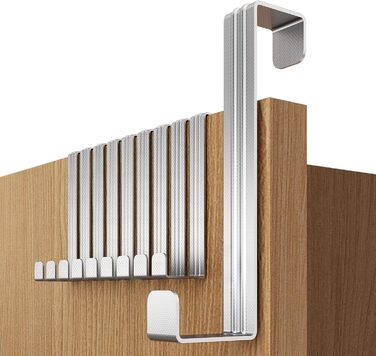 Дверні гачки 4smile - набір з 10 шт. , нержавіюча сталь - Дверні гачки для підвішування, універсальні, дверна вішалка для підвішув