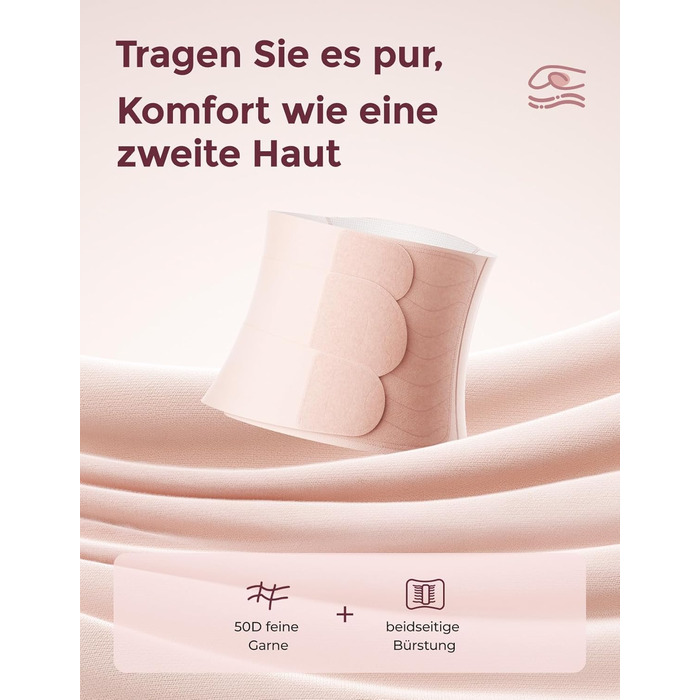 Післяпологовий пояс для живота Momcozy Ergowrap, 3D компресія та підтримка спини для відновлення після кесаревого розтину, безшовний пояс для живота для щоденного носіння та спорту, невидима коригуюча білизна після пологів (короткий, XL) XL Short-Skin Pin