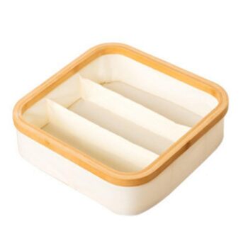 Коробка для зберігання тканини для дому, гардероб, бавовняно-льоняні шари, органайзер для сортування одягу, штанів, спідньої білизни, штабельований органайзер для шафи