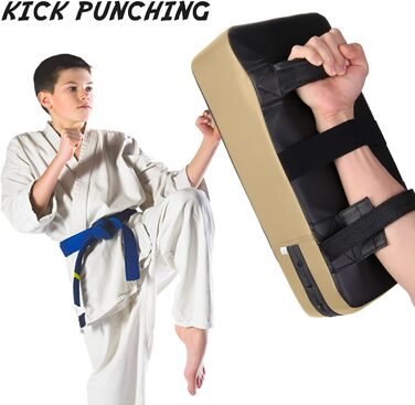 Накладки на руки Odoland Набір з PU боксерськими накладками 6OZ Боксерські рукавички для боксерського мішка, боксу, кікбоксингу, тренувань з боксу, бойових мистецтв, тайських кікбоксерських накладок, чорного кольору