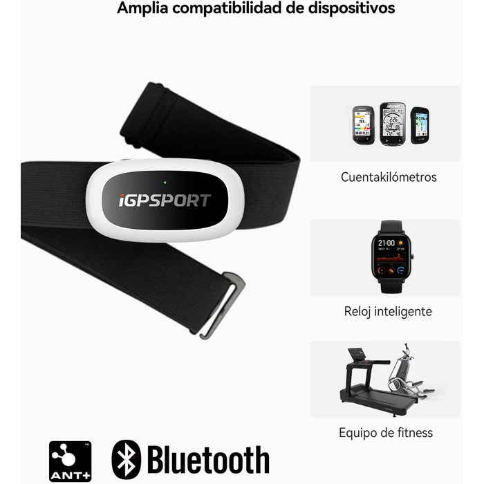 Пульсометр, водонепроникний нагрудний ремінець, пульсометр, Bluetooth ANT для їзди на велосипеді, бігу, йоги, фітнесу, 50