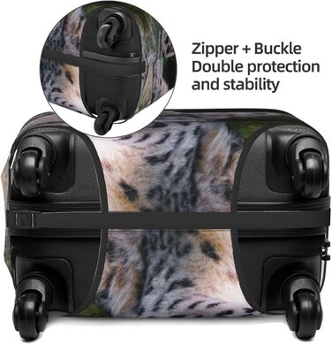 Чохол для валізи Schneeleopard, міцний захист для багажу розміром 45.7-81.3 см, чорний, великий розмір