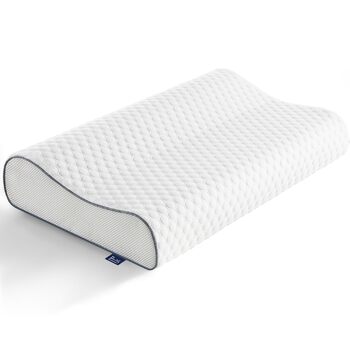 Подушка BedStory з піни з ефектом пам&39яті, регульована по висоті подушка для шиї, ергономічна подушка, подушка для сну на боці для спини та живота (60x36x12/10 см) 36x60x10/12 см