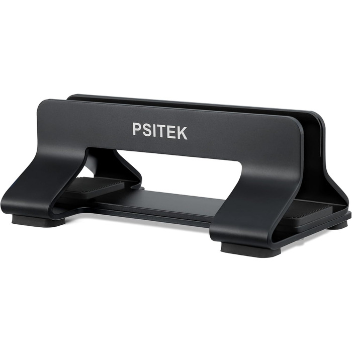 Підставка для ноутбука вертикальна алюмінієва, док-станція, покращена підтримка, регульована ширина слоту 1030 мм, сумісна з усіма моделями MacBook та ноутбуками, версія 2023, 1 слот, колір Нічний чорний