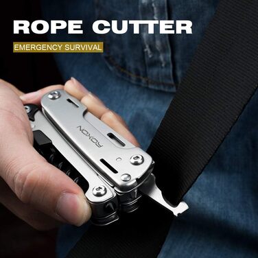 Плоскогубці Roxon S801S STORM, туристичний мультитул, мультитул з додатковою групою насадок і чорним кейсом, кишеньковий мультитул