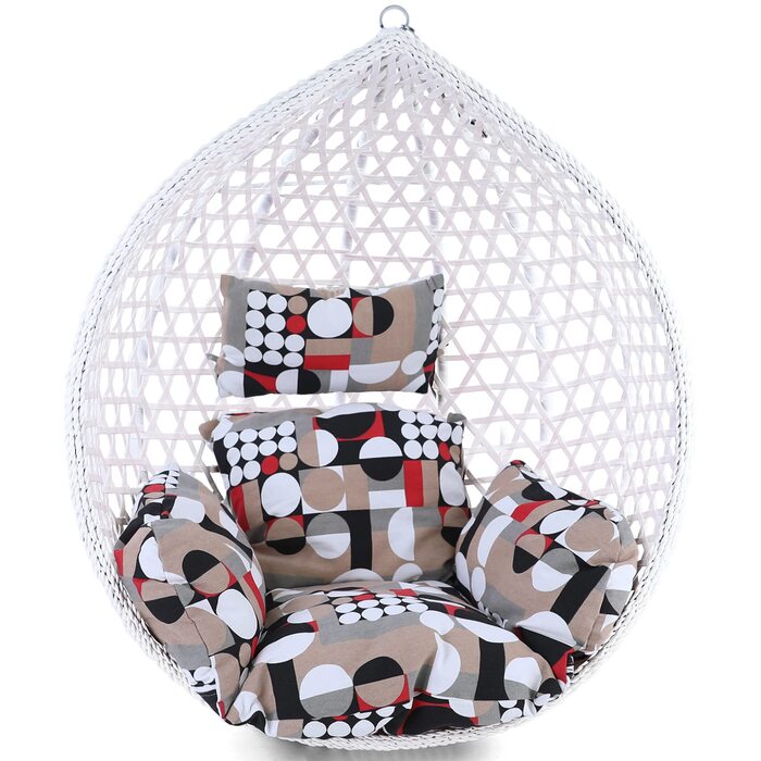 Подушки для кошика підвісного крісла, включаючи спинку, комплект із 2 предметів, сучасний стиль