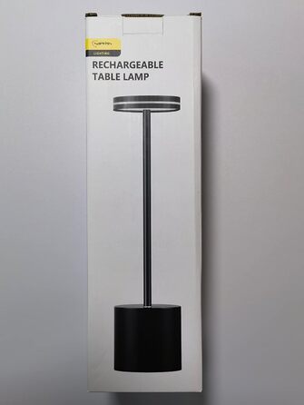 Світлодіодна настільна лампа Hapfish Акумуляторна батарея, 5000 мАг сенсорна настільна лампа з регулюванням яскравості, настільні