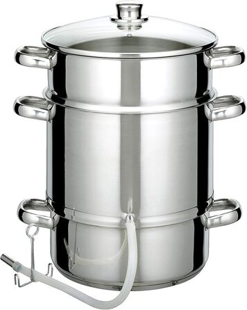 Соковижималка GSW 555975 з нержавіючої сталі 26см, скло, срібло