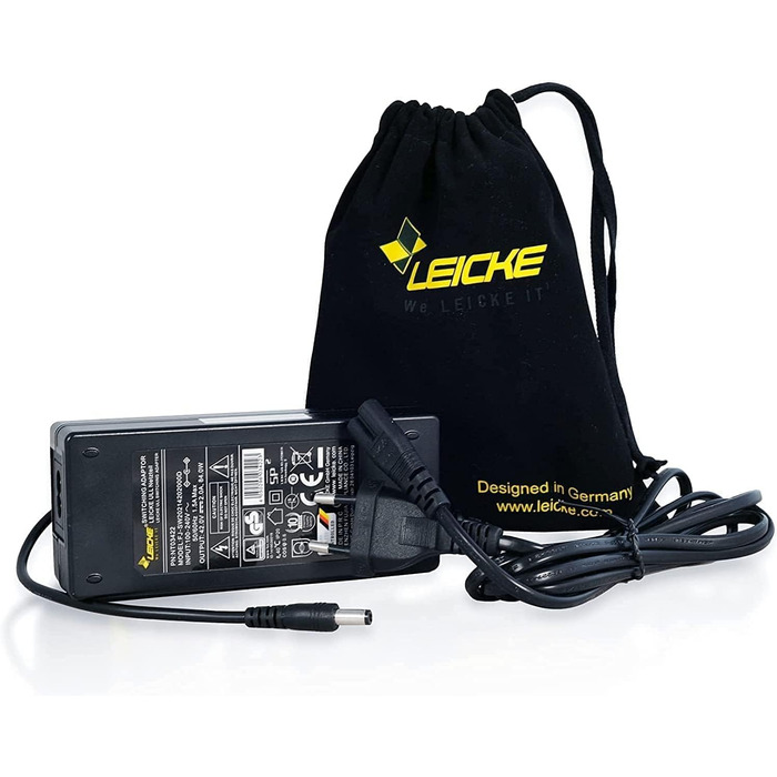 Зарядний пристрій LEICKE для електросамокатів та електровелосипедів 36 V / 42 V, 2 A, 84 W