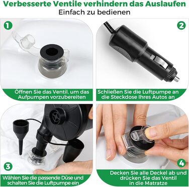 Автомобільний матрац COSTWAY, 190 x 130 см, надувний матрац для позашляховиків, двосторонній, надувний матрац з повітряним насосом та сумкою для перенесення, автомобільний матрац для багажника, кемпінгу, подорожей, активного відпочинку на природі (бежевий