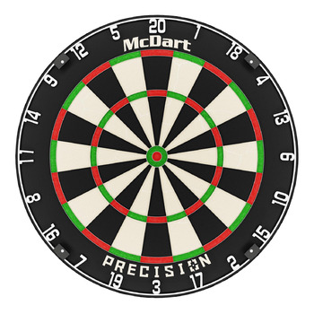 Мішень для дартсу McDart Precision Steel турнірної якості з кільцем HD-номера