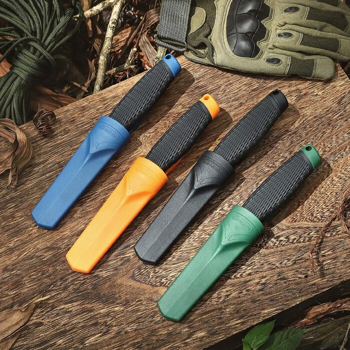 Ніж Ganzo G806-BK з фіксованим лезом, клинок з нержавіючої сталі 8CR14, ергономічна нековзна рукоятка, для кемпінгу, полювання, ри