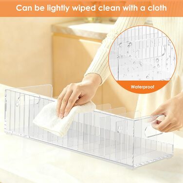 Органайзер для чайних пакетиків з 2 акрилових частин, знімний, 14 відділень, для зберігання чайних пакетиків, акрилова чайна коробка, 36,515,89,5 см, простий у використанні для чаю, кавових капсул, цукру