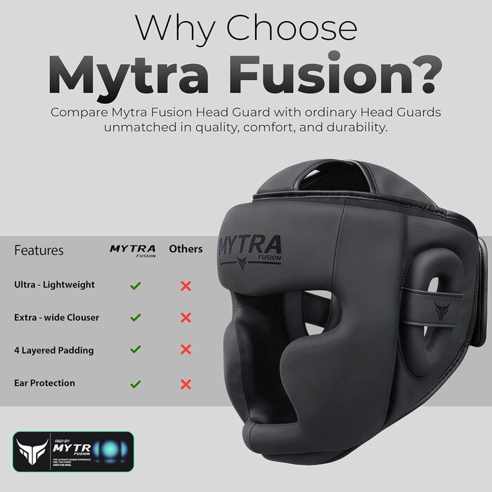 Захист боксерської голови для чоловіків та жінок повний захист обличчя для спарингу із захистом для щік, чола та вух, регульована посадка для ММА, муай-тай та кікбоксингу