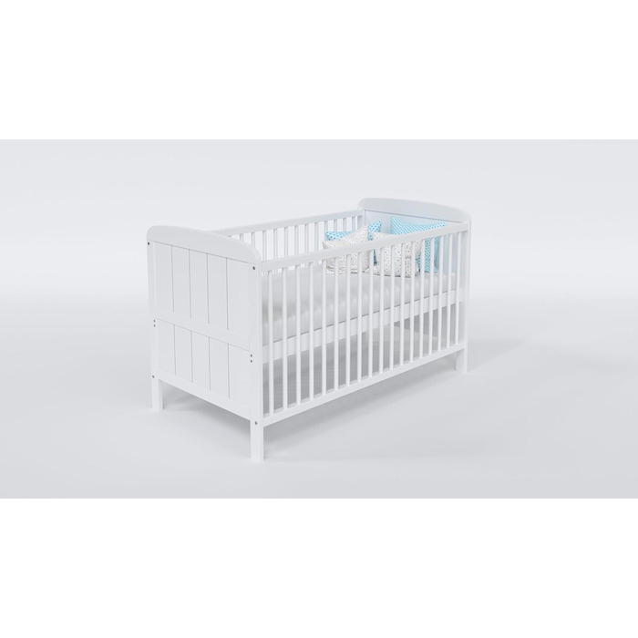 Дитяче ліжечко/спальне місце Love For Sleep 70x140 см з захисним бар&39єром, що трансформується, біле, Maddox, дитяче ліжко, дерев&39яне - Дитяче ліжко, Ліжечко-трансформер