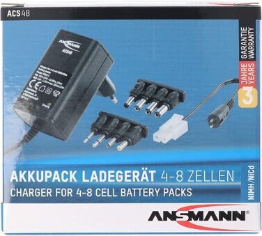 Зарядний пристрій Ansmann ACS48 1001-0024 для акумуляторних блоків 4,8 - 9,6 вольт