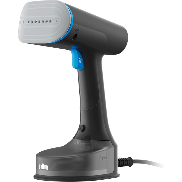 Паровий випрямляч Braun QuickStyle 5 GS5031BL, технологія Dual FreeGlide 3D, технологія FastSteam, відпарювач, пара 25 г / хв, рез