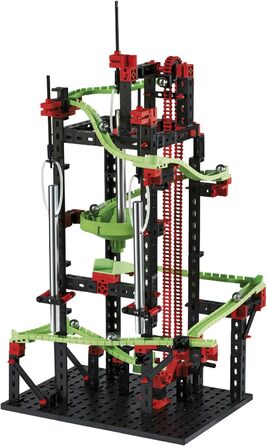 Конструктор fischertechnik 533872 Kugelbahn Dynamic M Набір для створення кульової траси для дітей від 7 років, навчальна гра з гнучкими рейками та звуковими трубами для розвитку технічного мислення