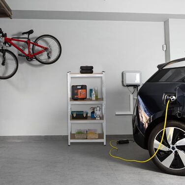 Міцний стелаж Relaxdays, ВxШxГ 138x70x40 см, оцинкована сталь, сріблястий Полиця для зберігання підвалу, гаража, вантажопідйомність 200 кг, вставна конструкція