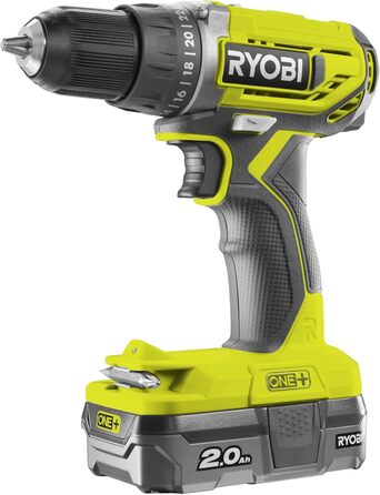 Акумуляторний шуруповерт Ryobi R18DD2-120S, 18 В, зелений