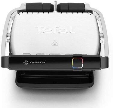 Електричний гриль Tefal Optigrill GC750D Elite для внутрішнього та зовнішнього використання Автоматичний датчик гриля Інтуїтивно зрозумілий посібник Швидке ущільнення 12 автоматичних програм 2000 Вт