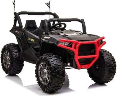 Дитячий транспортний засіб - електромобіль Buggy 999 - акумулятор 12V10AH, 4 двигуни - 2,4Ghz, повнопривідний 2 місця шкіряне сиді