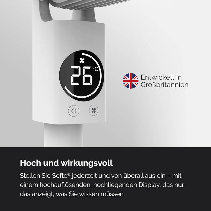 Настільний вентилятор MEACO MeacoFan Sefte - регульований по висоті вентилятор з потужним повітряним потоком - надзвичайно тихе ох