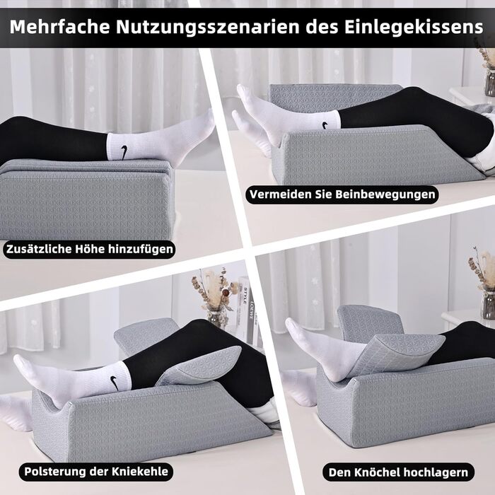 Подушка для підняття ніг HAVARGO з піни з ефектом пам&39яті, для використання після операції, травм або для відпочинку - подушка для підняття ніг, подушка для ніг