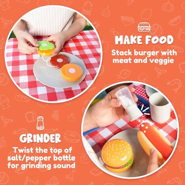 Дитячий гриль іграшковий кухонний аксесуар Дитячий подарунок зі світлом, барбекю гриль іграшковий грати кухонні аксесуари, звукові