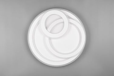 Стеля LED-світильник Trio Leuchten Mita 629210331, матовий білий метал, акрил, 74 Вт, з пультом, димером та зміною кольорів, діаметр 51 см
