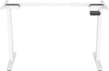 Каркас електричного столу SVITA DOBON для стільниці, ніжки регульовані по висоті, функція пам&39яті, подвійний двигун, металевий, білий