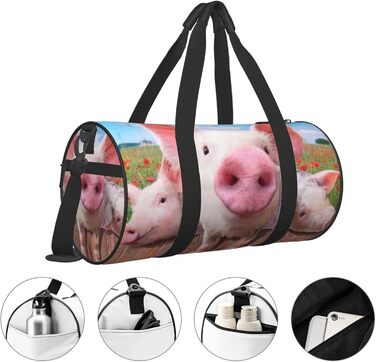Дорожня сумка-порося, мила та кумедна, спортивна сумка для чоловіків та жінок, сумка для подорожей, спортивний баул