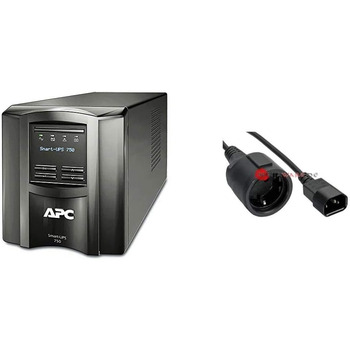 Джерело безперебійного живлення APC Smart-UPS SMT-SmartConnect джерело безперебійного живлення SMT750IC750 ВА (підтримка хмарного моніторингу, 6 виходів IEC-C13) (750 ВА, модель Tower, пучок кабелів)