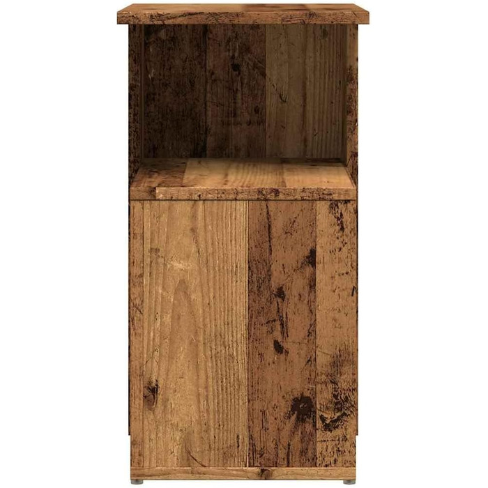 Журнальний столик, імітація переробленої деревини, 36x30x56 см, інженерна деревина, стіл для зберігання речей, столик для дивана, стіл для вітальні, акцентний столик, столик з лампою, маленький столик