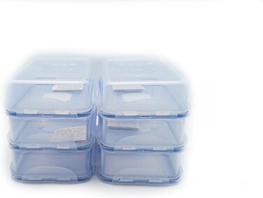 Контейнери для зберігання продуктів Lock & Lock, герметичні, прямокутні, приблизно 770 мл, 6 шт. 1
