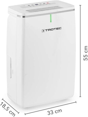 Електричний осушувач повітря TROTEC TTK 72 E продуктивність 16 л/добу для площі 50 м / 125 м з автовідключенням для квартири та спальні