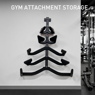 Стійка для зберігання кріплень для латунних прессів KORIKAHM, настінний органайзер для грифа латунних прессів з міцними гачками, сталева стійка для аксесуарів для тренажерного залу з кріпленням кабелю, стійка для тренажерного залу 5