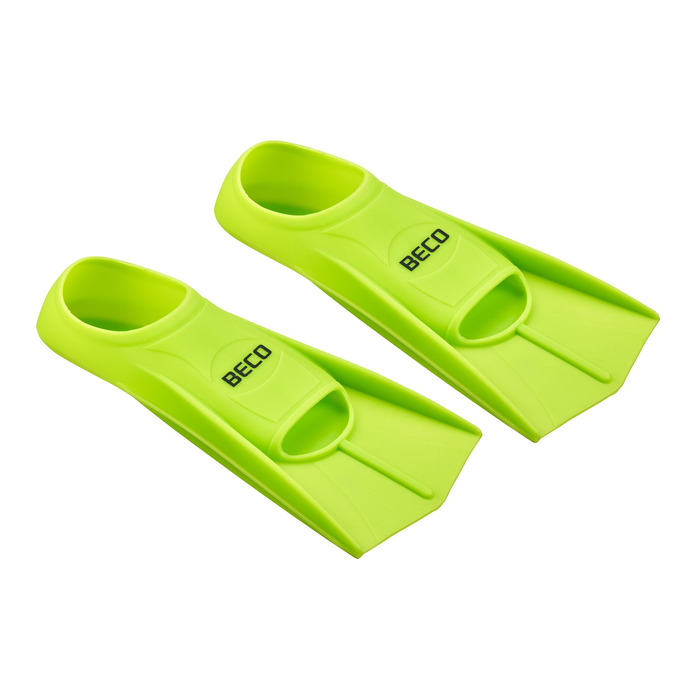 Силіконові короткі ласти для плавання BECO, сині/зелені, розміри 27/29 - 45/47 (36-38, зелені)
