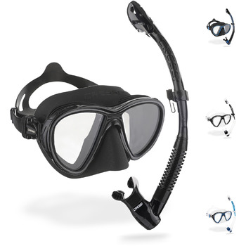 Набір для підводного плавання Cressi Quantum Itaca Ultra Dry Combo, один розмір, чорний/чорний