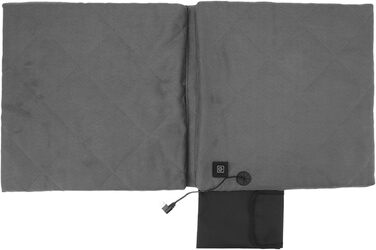 Підігріте кемпінгове крісло зі спинкою, електрично підігрітим сидінням, складними стадіонними сидіннями, підігрівом чохла зі спинкою для кемпінгу, риболовлі, полювання (сіре)