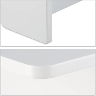 Дитячий комплект сидіння Relaxdays ALBUS з місцем для зберігання, 1 стіл та 2 стільці з дерева, дитячий набір столів для хлопчиків та дівчаток, білий, сучасний