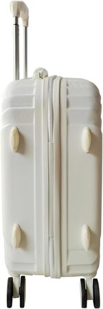 Набір валіз Mabell 4 шт., жорсткий корпус, на колесах, телескопічна ручка, кодовий замок, білий колір, колекція NTK