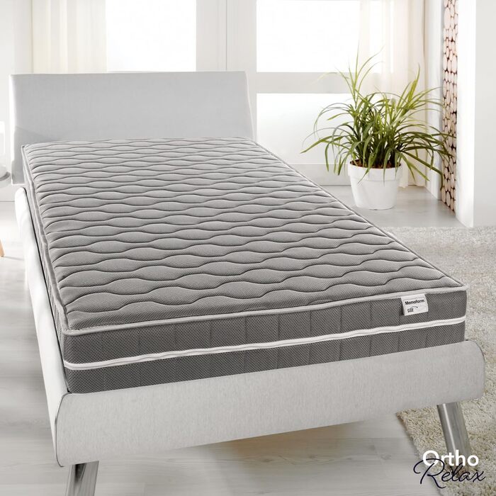 Матрац 90x200 см, висота 16 см, рівень жорсткості H2-3, двосторонній матрац 4-в-1 з в&39язкопружною піною та ефектом пам&39яті, 100-денний пробний період, чохол з літнім та зимовим боками, Oeko-Tex Standard 100, в&39язкопружний матрац 90 x 200 см