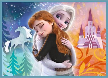 Пазл Trefl 34381 4 в 1 Disney&39s Frozen 2 з якісним принтом для дітей від 3 років Пазл Неймовірний світ Disney Frozen 2