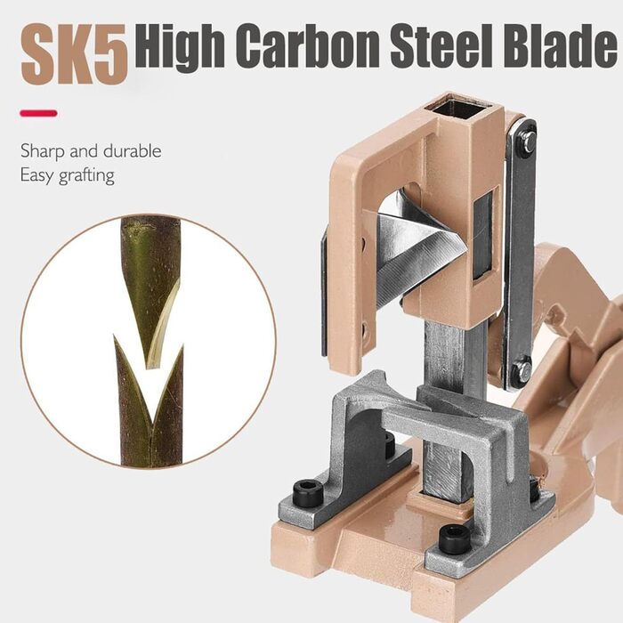 Інструменти для щеплення - точні та ергономічні з алюмінієвим лезом Нековзка ручка для зручного захоплення - садовий секатор для обрізки гілок та