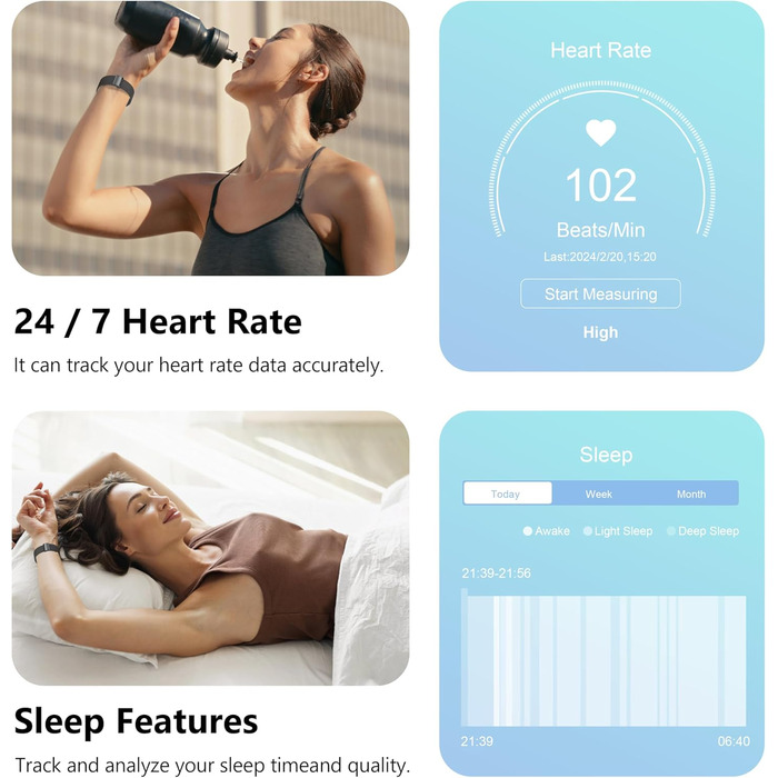 Розумний годинник для чоловіків та жінок, 2,01-дюймовий фітнес-трекер з функцією телефону/голосового помічника/нагадування про повідомлення, фітнес-годинник з монітором серцевого ритму та сну (чорний метал чорний силікон) ЧорнийЧорний